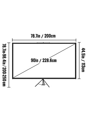 VEVOR™ 4K Projector Screen With Stand | Portable Home Cinema for Indoor & Outdoor Projection