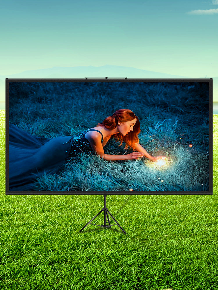 VEVOR™ 4K Projector Screen With Stand | Portable Home Cinema for Indoor & Outdoor Projection